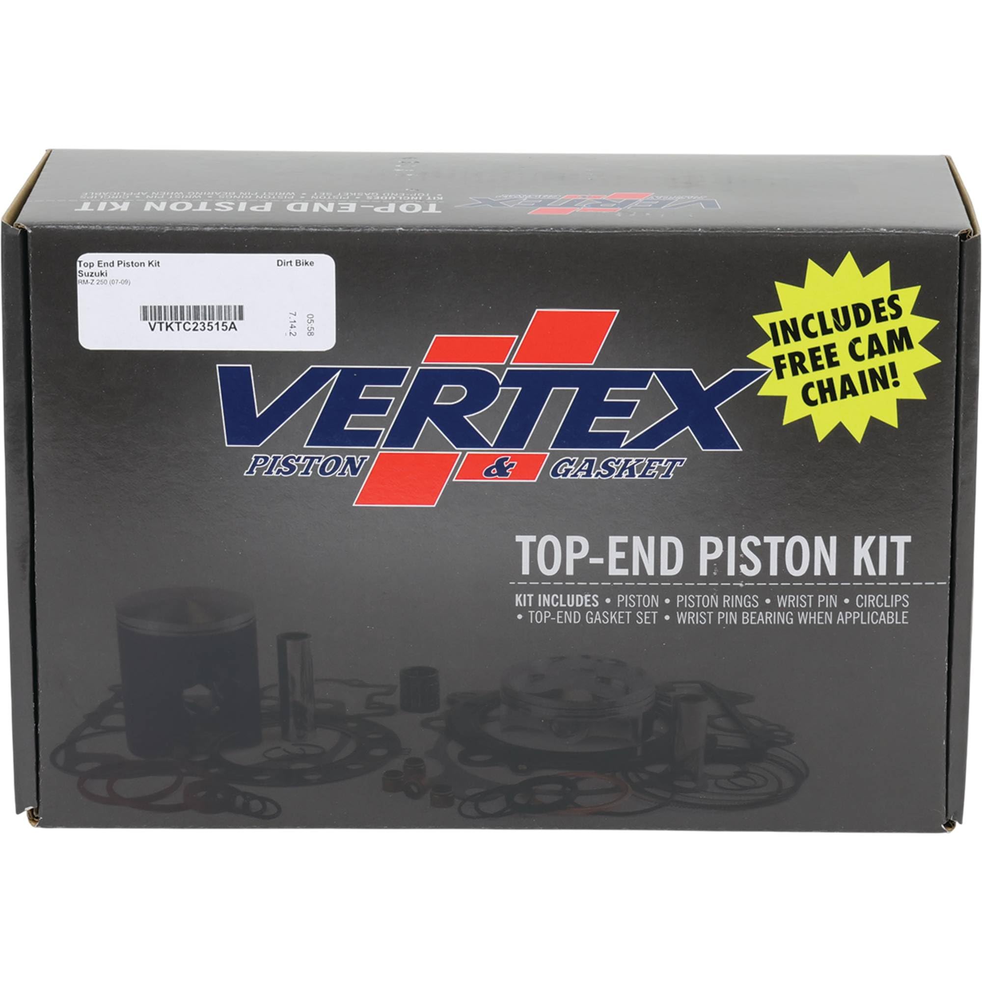 Amazon.com: Vertex Top End Piston Kit for Suzuki RMZ 250 (07-09